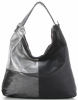 Bőr táska shopper bag Genuine Leather fekete 5521
